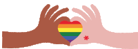 Gif animé amour coeur arc en ciel